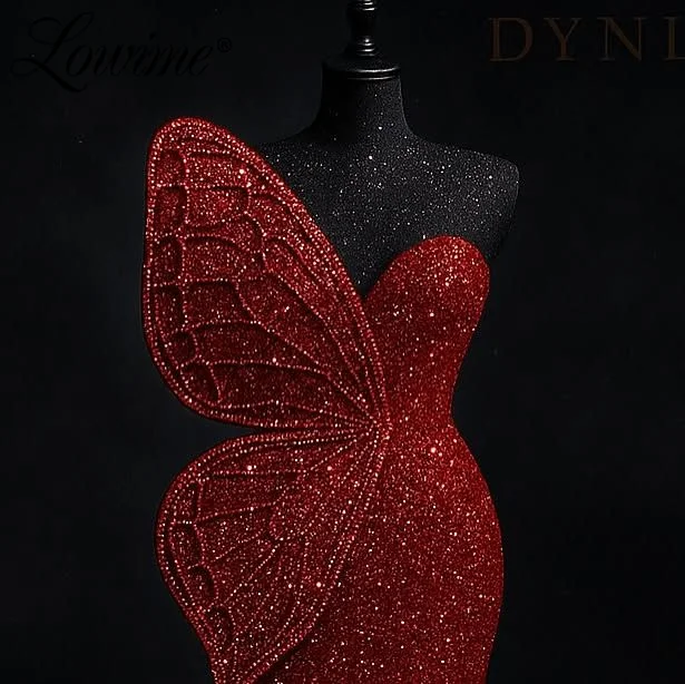 Vestidos de fiesta largos de sirena de alta costura, vestido de fiesta de boda con cuentas rojo vino, vestido de celebridad color burdeos personalizado, vestido de noche para mujer