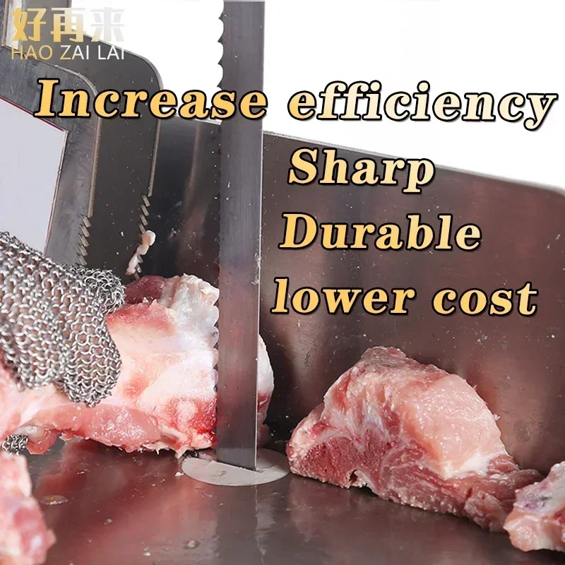 Imagem -02 - Lâmina de Serra de Fita de Açougueiro de Corte Rápido de Carne e Osso Congelada para Máquina de Processo Elétrico Loja de Alimentos 1650 mm Modelo J310