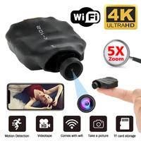 La mini cámara inalámbrica WIFI de la cámara 4K HD admite el zoom 5X, detección de movimiento, visualización remota, 120 °   Cámara DIY de niñera de transmisión en vivo