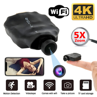 4K HD Mini Camera Wireless WIFI Camera Supports 5X zoom, motion detection, remote viewing,120° Live Streaming nanny DIY camera