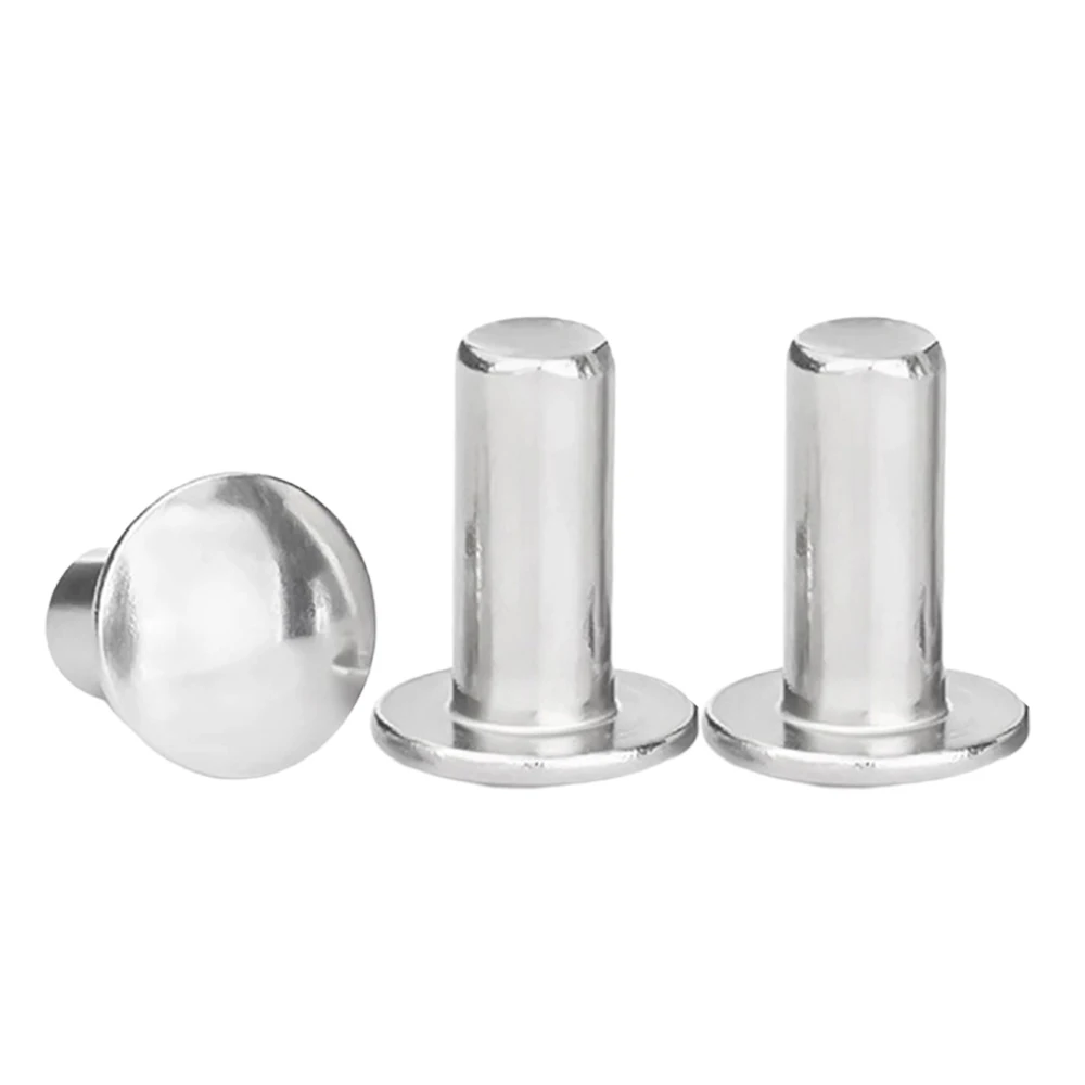 10/20/50pcs Flat Round Head Solid Rivets 304 Stainless Steel M2 M2.5 M3 M4 M5 M6 M8 Length 3mm-30mm Solid Rivet with Truss Head