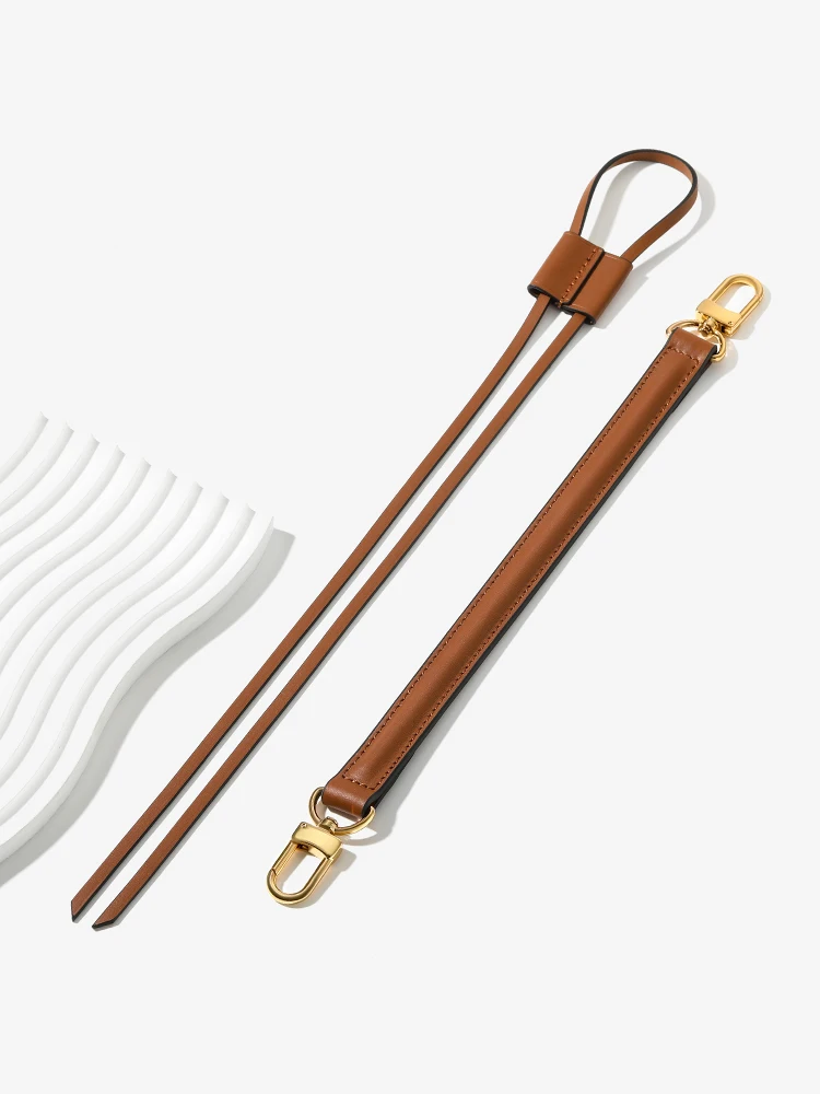 Leather Bag Strap Drawstring Shoulder Crossboday Strap Replacement Belt for Bucket Bag Women Customized Handbag Handles