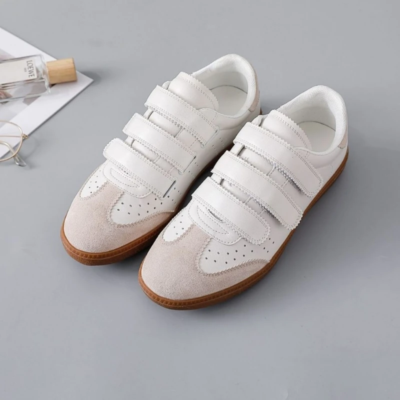 

Sneakers Women's 2026 New Non-slip Flats Women Virtue Training Shoes Large-size Velcro Casual Shoes For Students Female Shoes