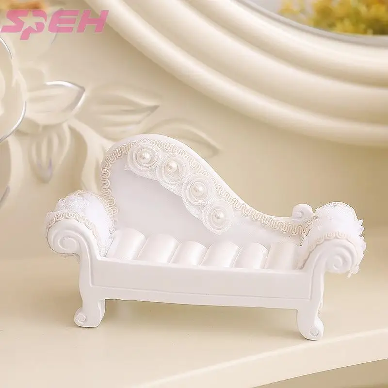 Mini sofa furniture furnishing articles European jewelry wearing female ring show carriage  princess wedding