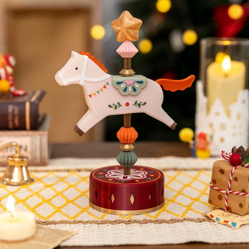 Interesting carousel ornaments,car ornaments,office desk decompression accessories,room decoration accessories,Christmas gifts