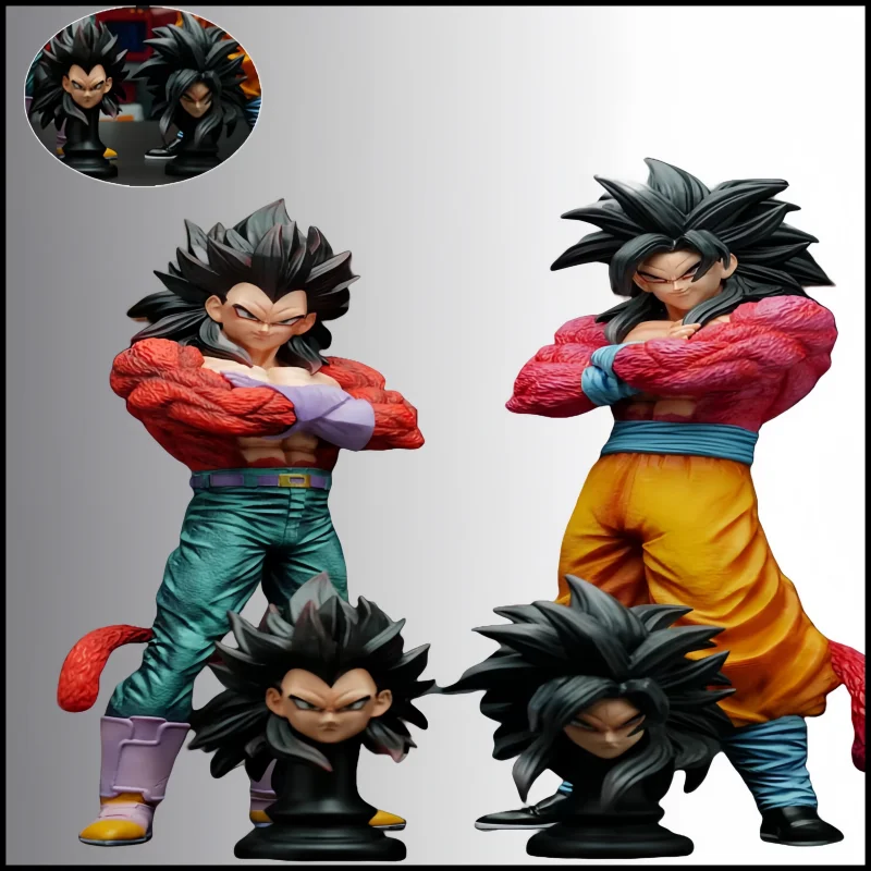 

Hot Jt Double Heads Super Saiyan Son Goku Dragon Ball Z Planb Figure Ssj4 Pvc Model Statue Dolls Collections Decor Toys Gifts