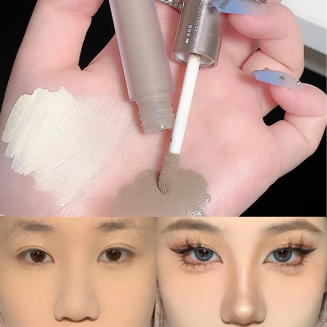 Double-ended Face Highlighter Contour Stick Liquid Highlighter Female Makeup Creamy Texture Highlighter Shadow Pencil Cosmetics