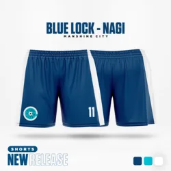 Blue Lock Manshine City Cartoon Anime Jersey Men Shorts Summer 2024 New Fashion Women Short Pants Sport Children Bottom