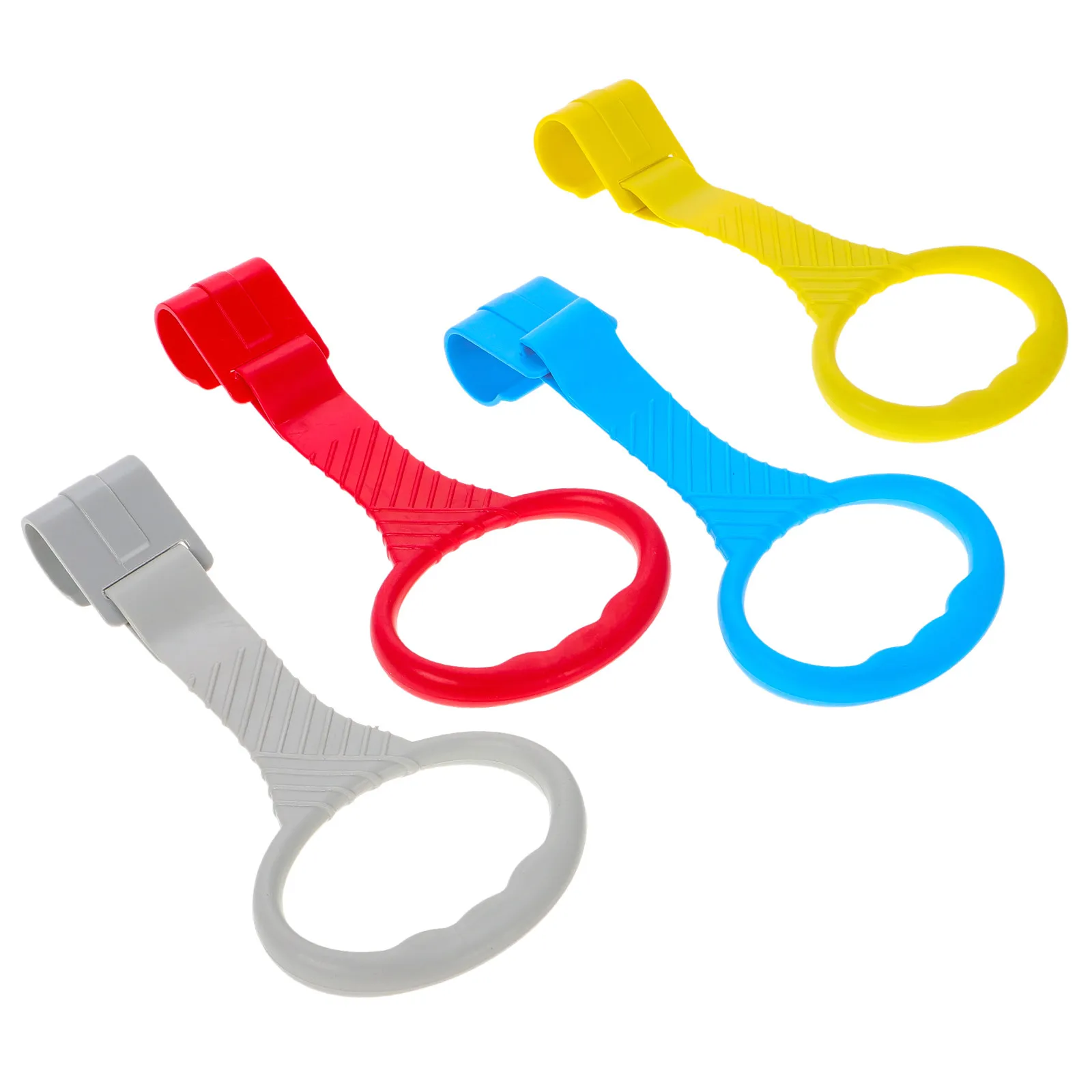 

4 pcs Baby Pull Up Rings Infant Crib Pull Ring Sturdy Plastic Playpen Cot Safety Stand Up Training Tool For Toddler Walking