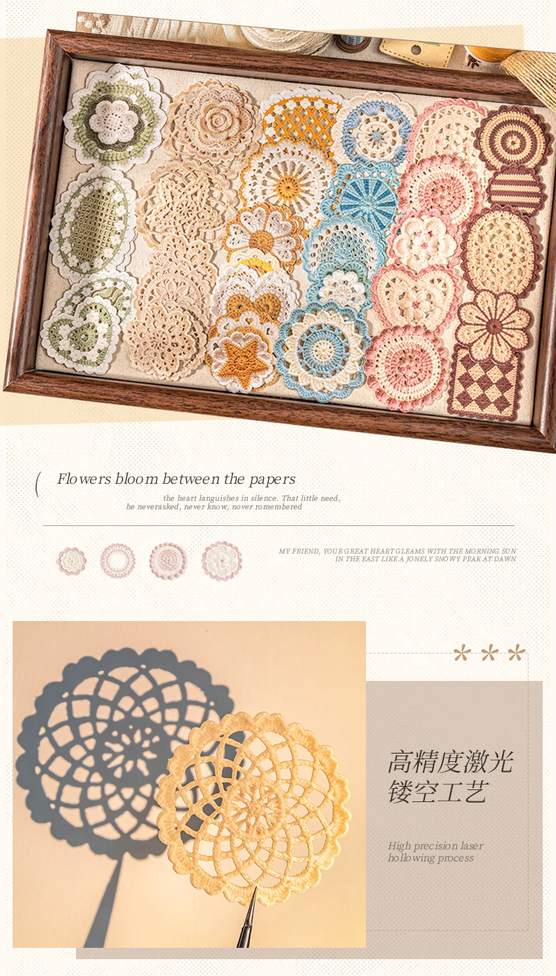 Journal GO 20 Stück Blumenmuster Transparentes Traum-Vintage-Tuch Ausgestanztes Collagenmaterial Papier Kreatives Junk Journal Schreibwaren – Detail 6