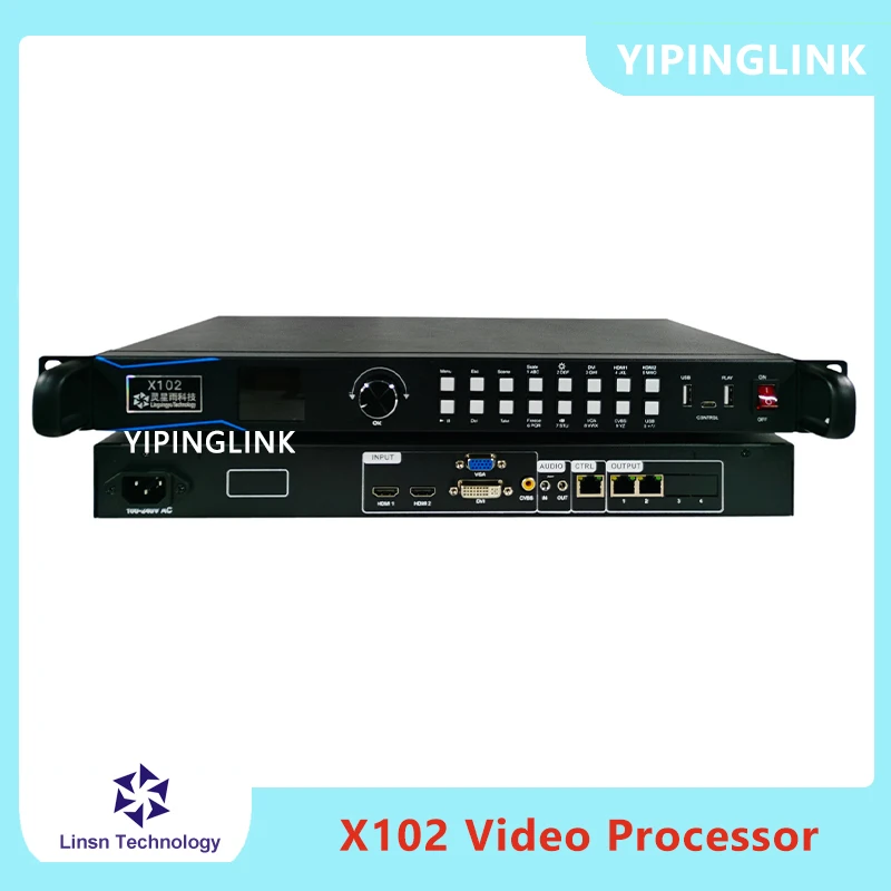 

Linsn X102 Video Processor Advertising Fixed Installation LED Display All In One Video Processor Intergrated With Sending Card