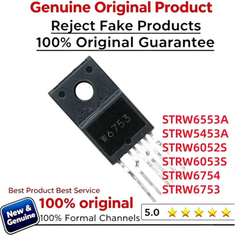 10PCS new STRW6052S STRW6053S STRW6553A STRW6753 STRW6754 STRW5453A in stock TO-220F-6