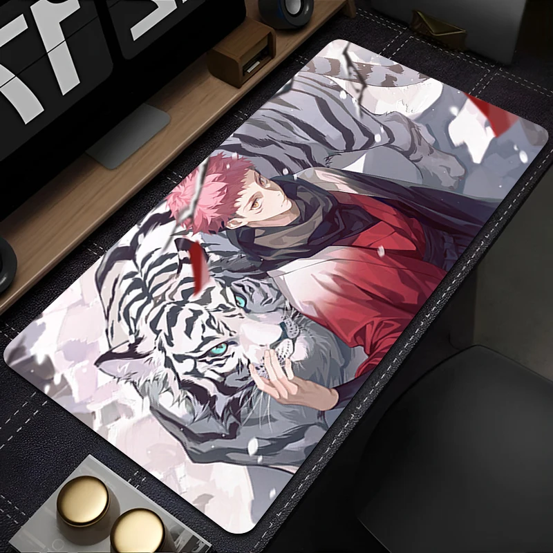 لوحة ماوس J-jujutsu Kaisen Yuji للألعاب، حصيرة مكتبية احترافية ممتازة للتحكم في السرعة، ملحقات لوحة المفاتيح