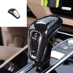 ABS Carbon Fiber Style Car Gear Cover Trim Accessories For Porsche Cayenne 2018 2019 2020 2021 2022