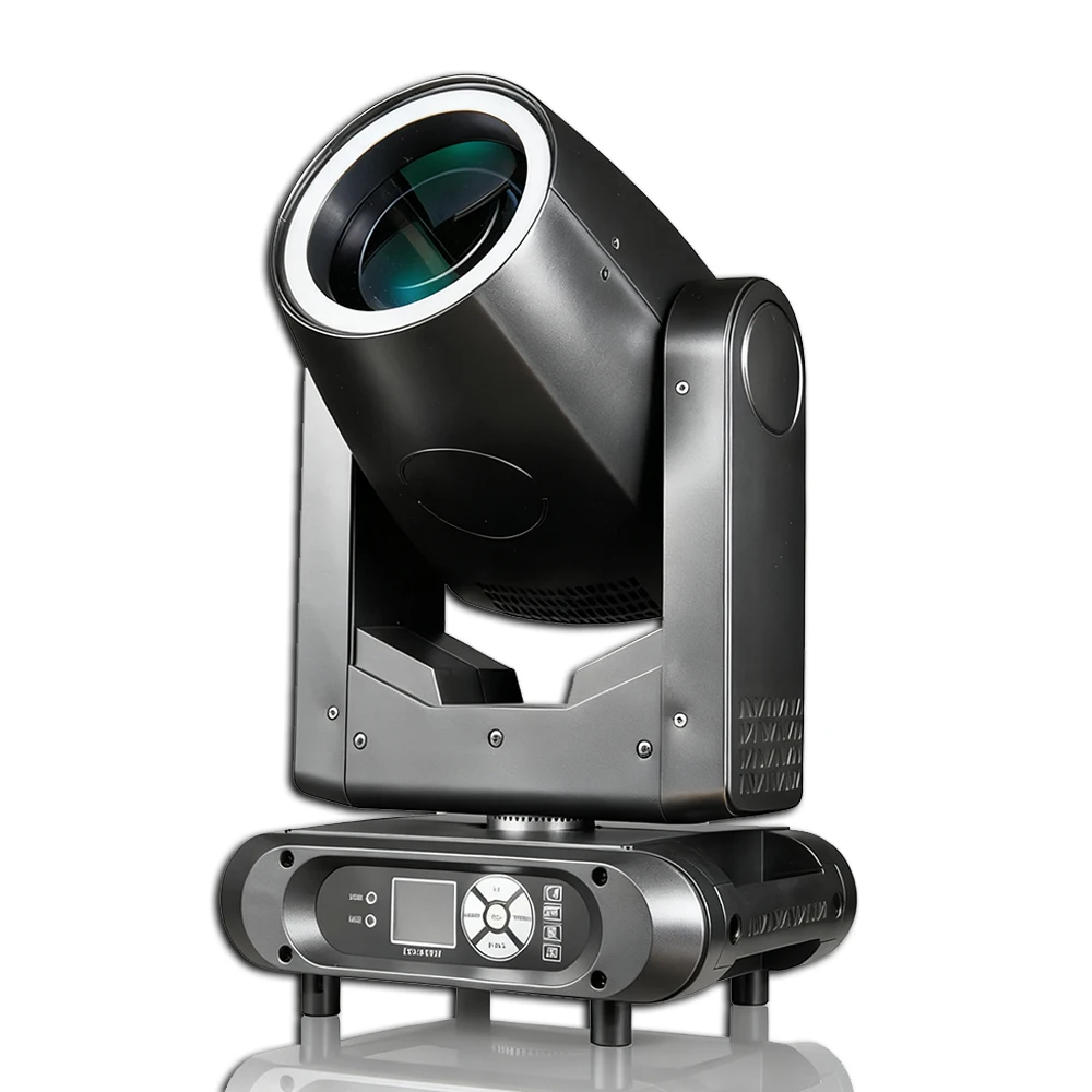 300 واط LED شعاع تتحرك إضاءة أمامية 14Gobo 13 اللون 8 + 16 المنشور المرحلة تأثير ضوء الطيران للحزب DJ بار الزفاف