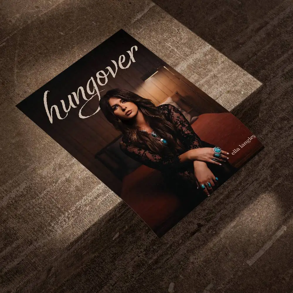 

Hungover E-Ella Langley Poster Self-adhesive Art Waterproof Paper Sticker Coffee House Bar Room