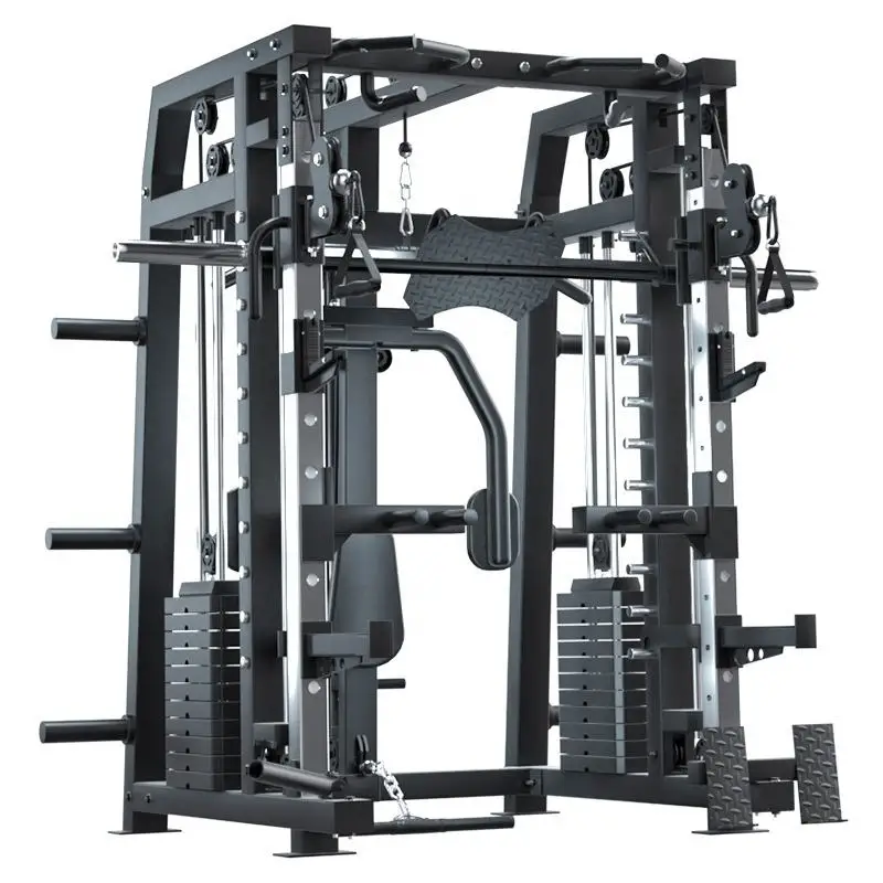 Cage Multi-functional Smith Machine Indoor Fitness Equipment Home Gym Power Squat Rack Multifunctional Power