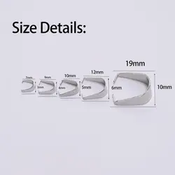 50/100pcs Stainless Steel Pendant Pinch Bail Clasps Necklace Hooks Clips Connector For Jewelry Making Findings Accessories DIY
