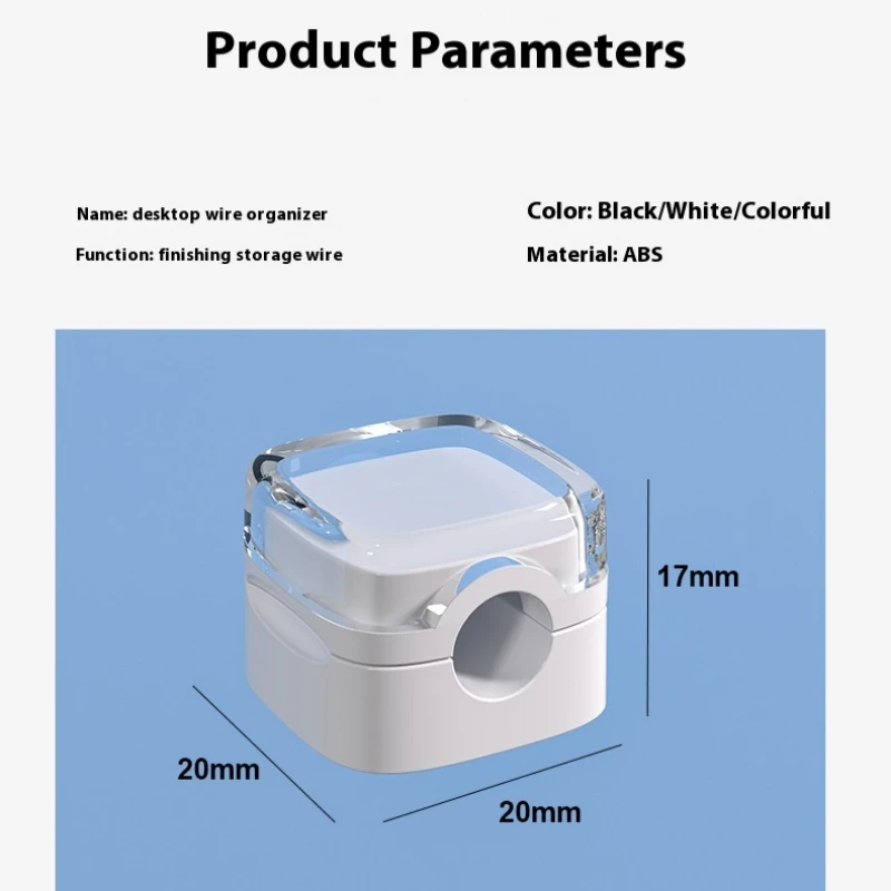 Colorful Magnetic Cable Clips Cable Smooth Adjustable Cord Holder Under Desk Cable Management Wire Keeper Cable Organizer