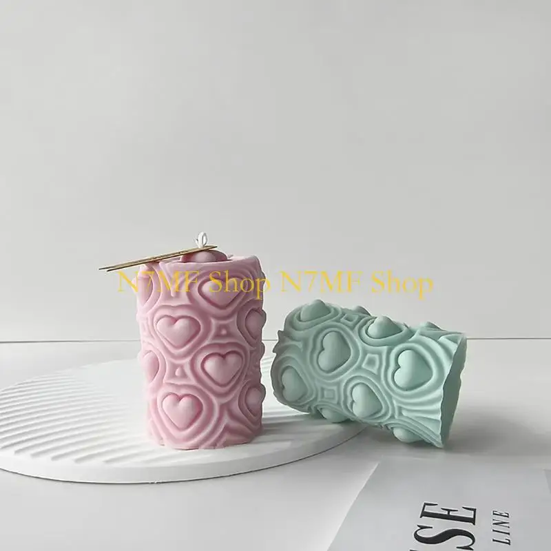 

N7MF Practical Silicone Mold for Heart Crafts Beautiful Love Gift Mold