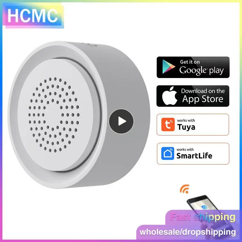 Wireless Human Body Sensor 3 In 1 Wifi Temperature And Humidity Sensor Tuya Smart App Remote Sound And Light Alarm Home Security