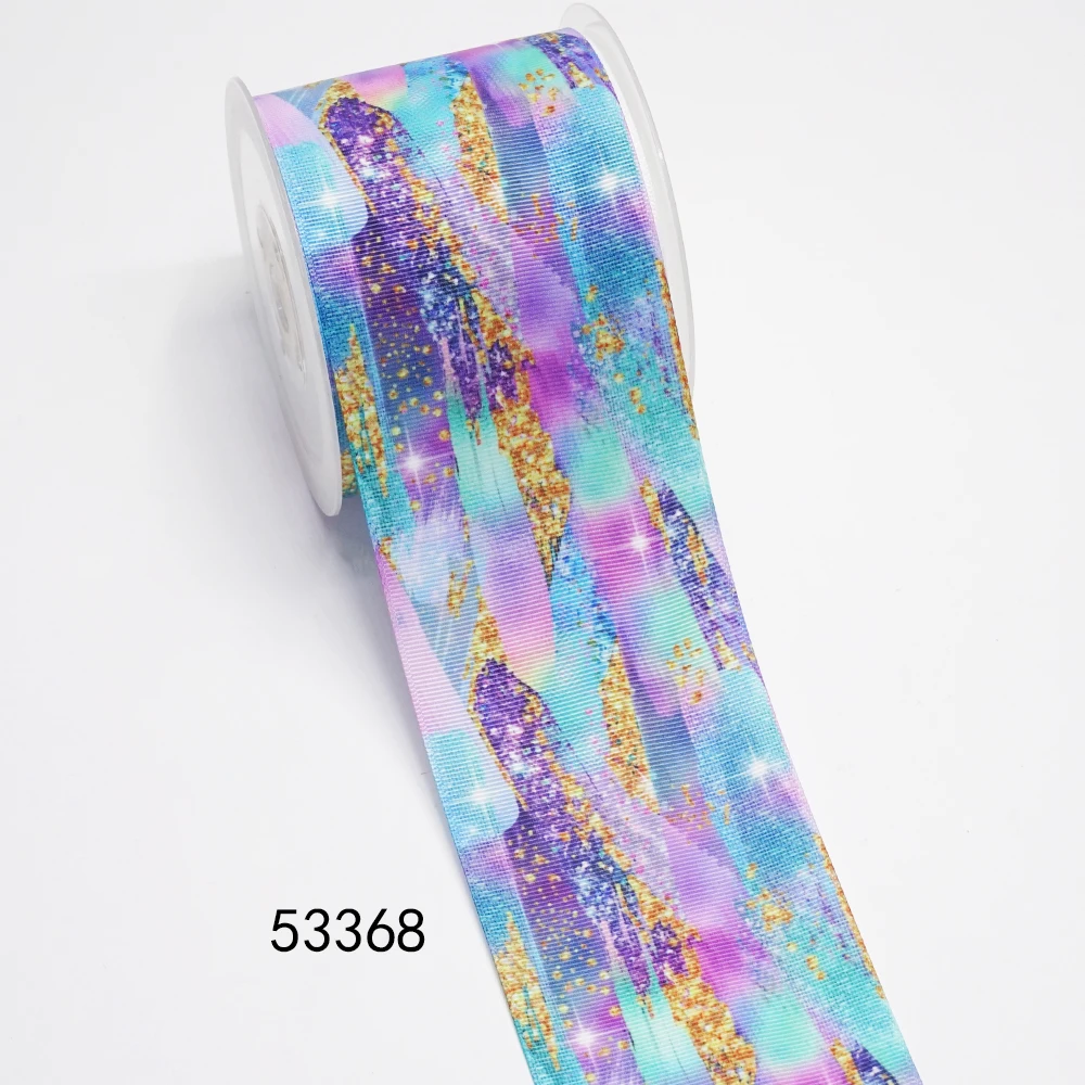DIY Cartoon Flower Printed Grosgrain Ribbon For Craft Supplies Sewing Accessories 5 Yards. 50390