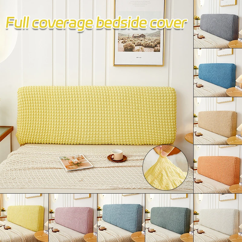 

Simple Bedside Cover Elastic All-inclusive Protection Headboard Case Dust-Proof Nordic Bedroom Bed Cushion Cover Home Decoration