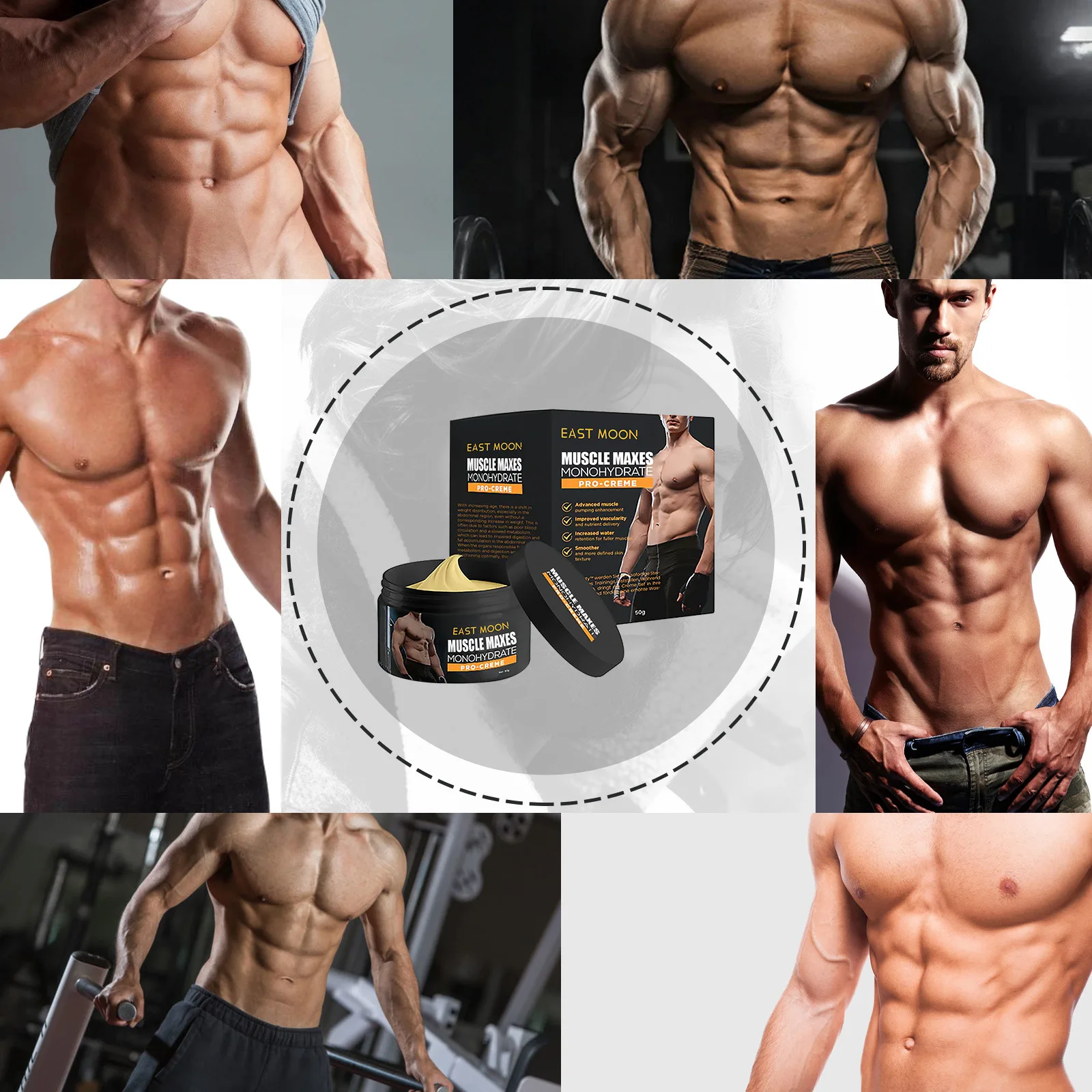 Men Sli-mming Cream Belly Fat Burner Cellulite Remover W-eight Loss B-urning Fat Increase Muscle Tighten Abdominal Muscle Cream