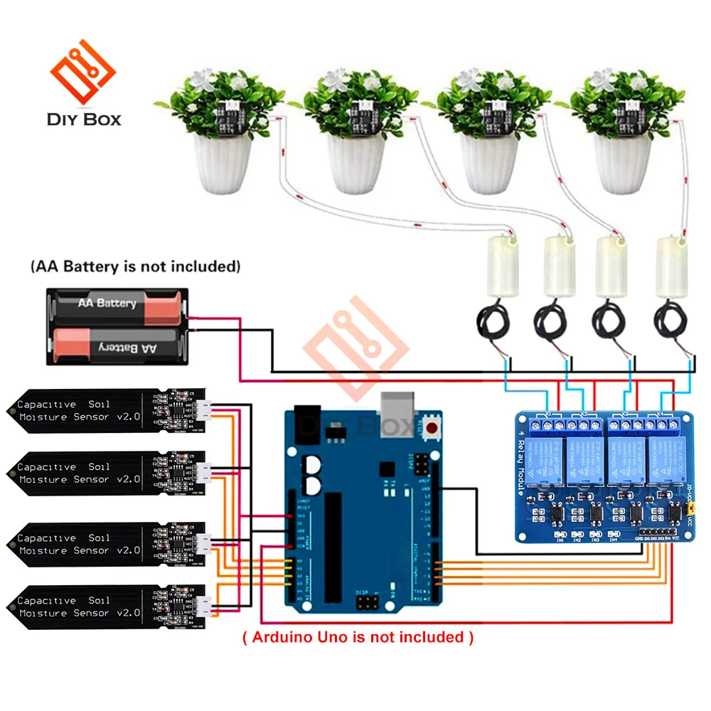 Electronics Components Kit Automatic Irrigation DIY Set Self-Watering System For Garden Flower Automatic Irrigation Device