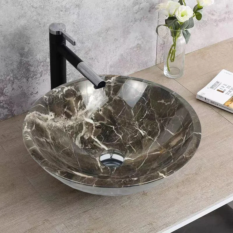 Retro podiumwastafel, hotel keramische handwastafel, kunstwastafel