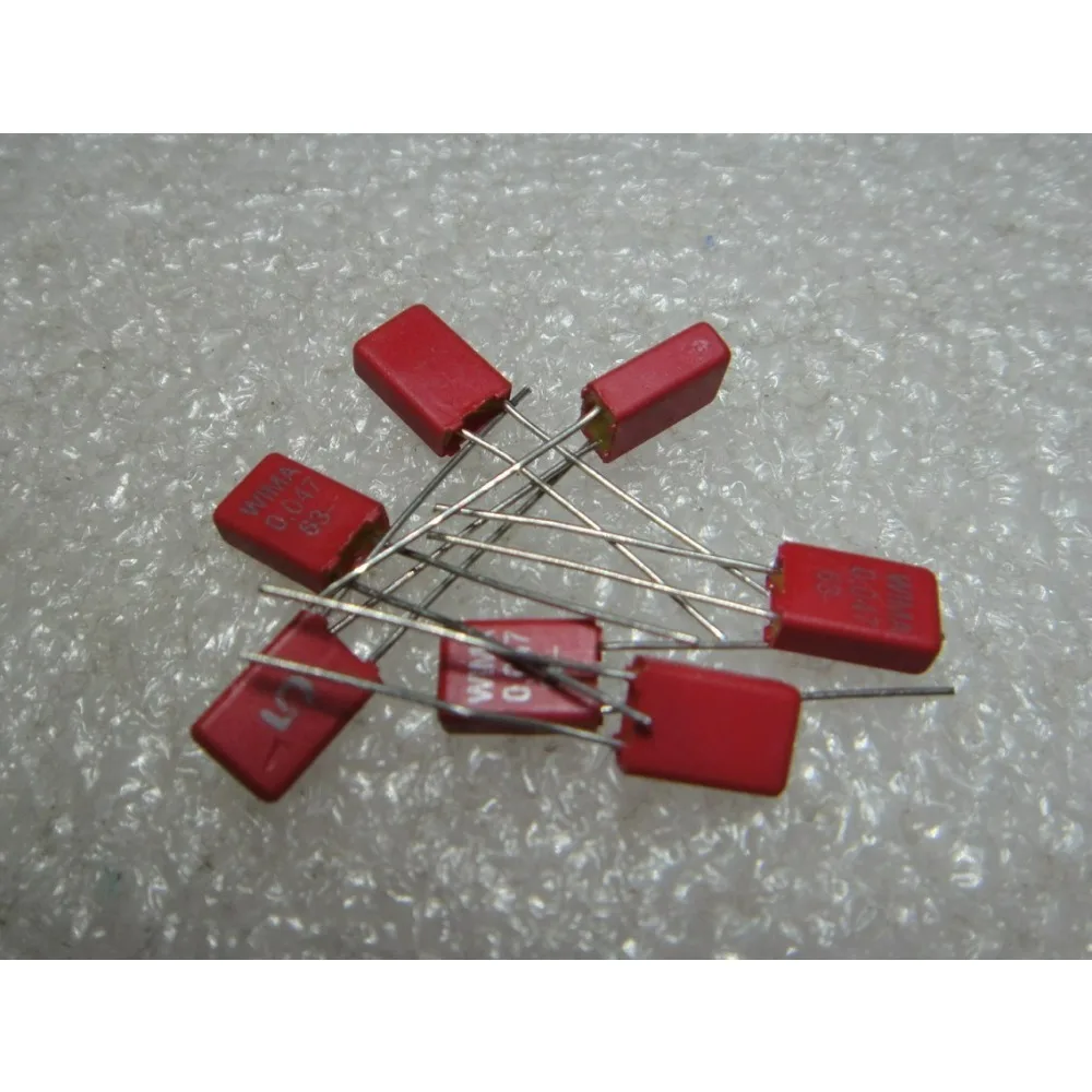 

10PCS MKS2 0.047uF/63V 47nf 473 New 2.5mm Film Capacitor