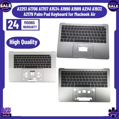 New A2251 A1706 A1707 A1534 A1990 A1989 A2141 A1932 A2179 Palm Pad Keyboard for Macbook Air with Keyboard