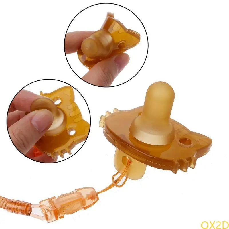 

QX2D Newborn Baby Soft Silicone Dummy Pacifier Nipple Soother Children Care Supplies
