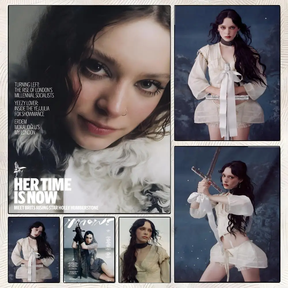 Singer Holly Humberstone Poster Classic Poster HD Art Sticky Wall Waterproof Home Living Room Bedroom  Aesthetic Decoration