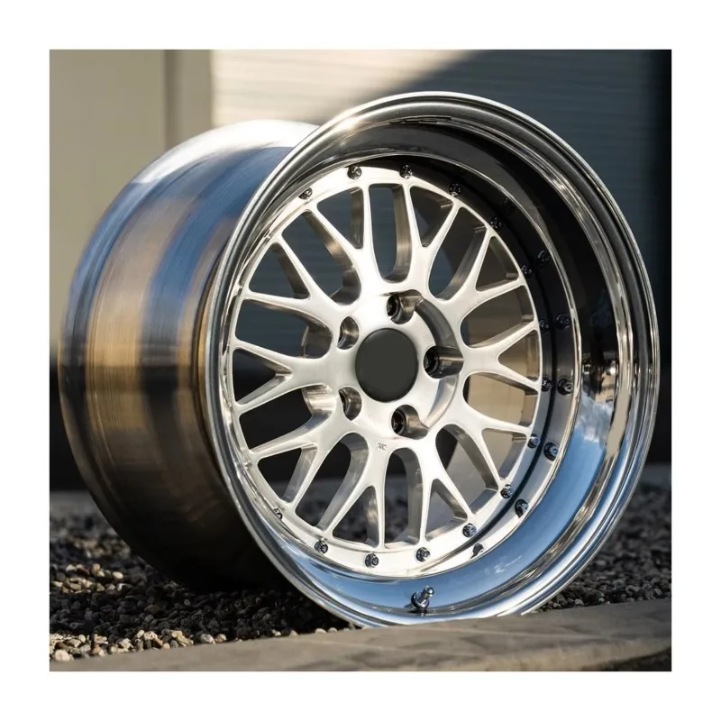 Custom 3 Piece Forged Double Step Lip Wheels 16 17 18 19 Inch For Audi For BMW For Porsche For Toyota 5x112 5x114.3 Luxury Rims