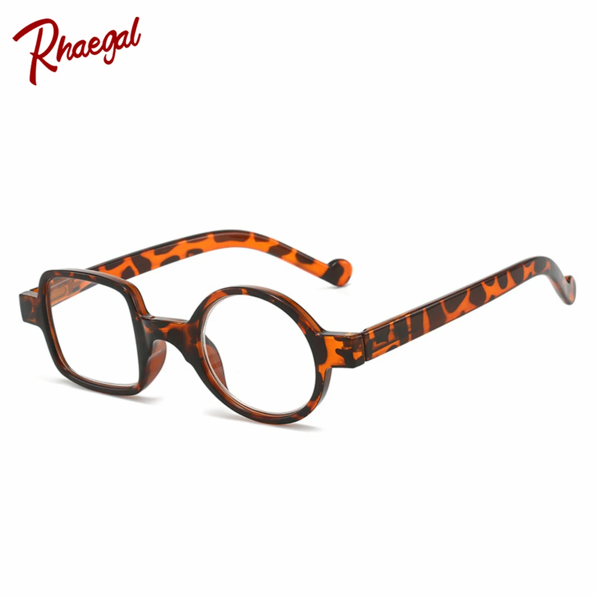 

Rhaegal Vintage Asymmetrical Glasses Unisex Unique Designer Eyeglasses With One Square And One Round Frame Diopter+1.0 To+3.5