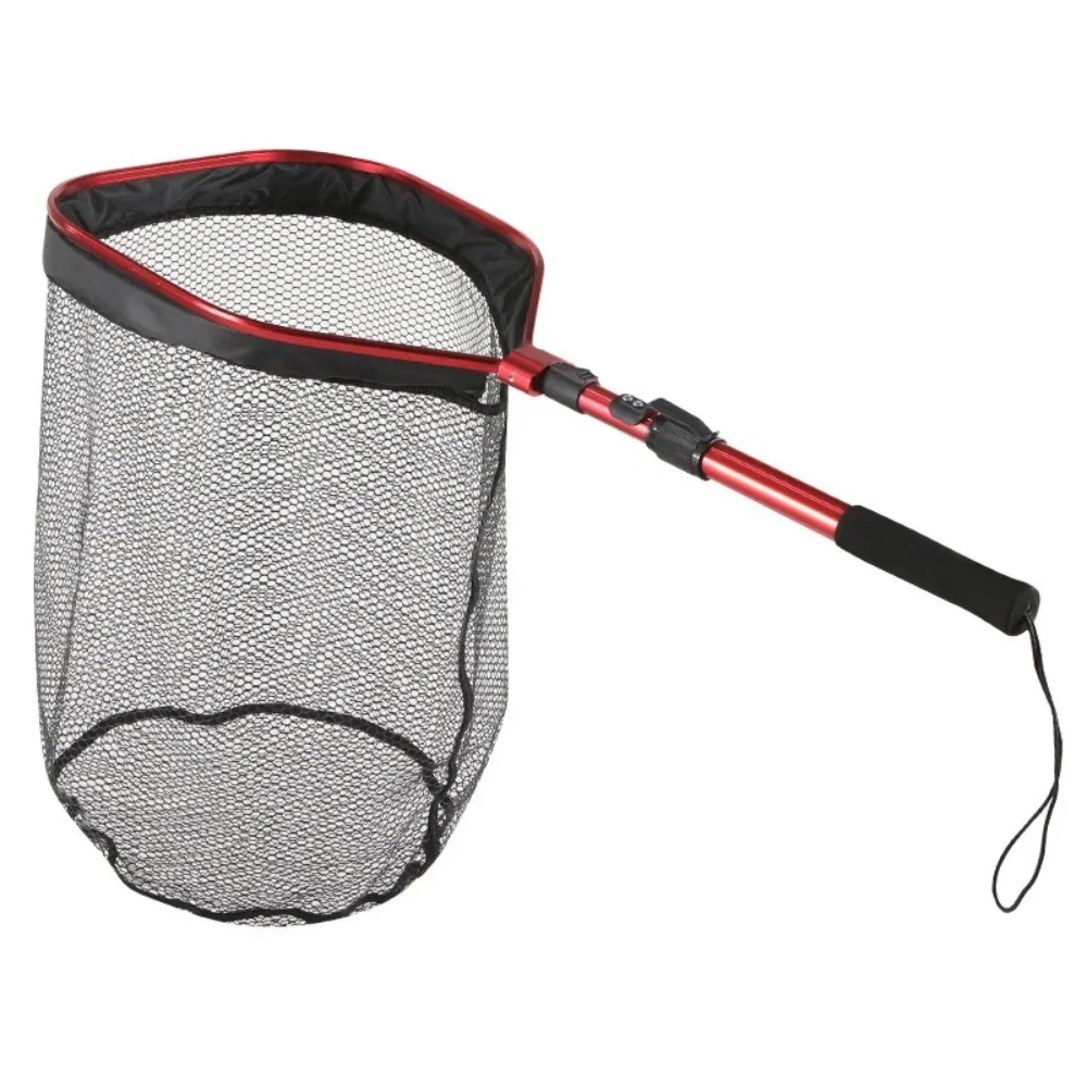 

Handle Fly Fishing Hand Net Collapsible Small Mesh Foldable Landing Net Fishing Lures Net Outdoor Stream Fishing Tools Accessory