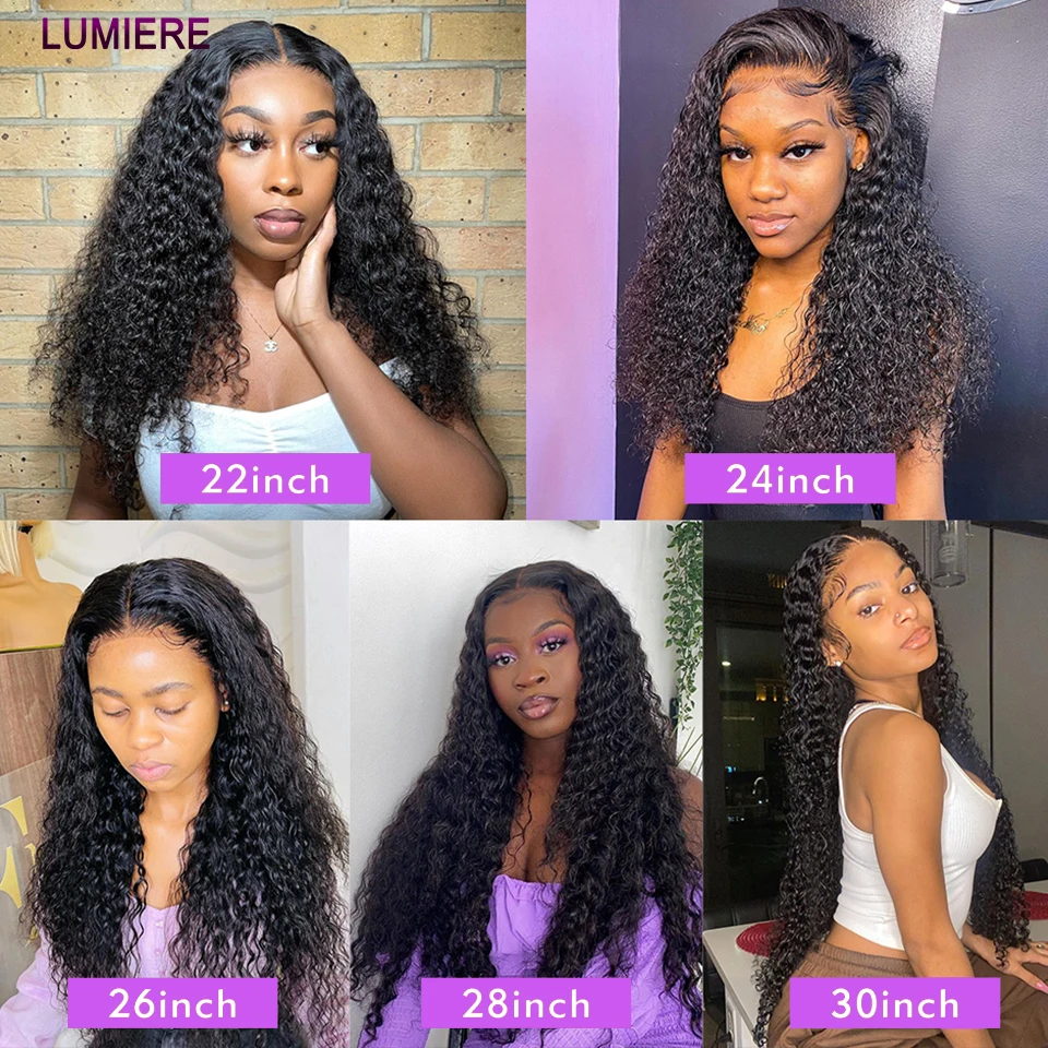 Hurtownia 8-40" Afro Kinky Curly Human Hair Bundles Long 40" Deep Curly Virgin Raw 100% Human Hair Water Wave 1/3/4 Bundles Deal