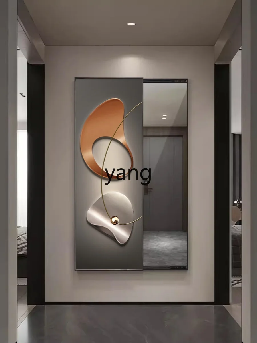 CX  Light Luxury High Grade Gray Modern Hidden Decorative Painting Dressing Mirror