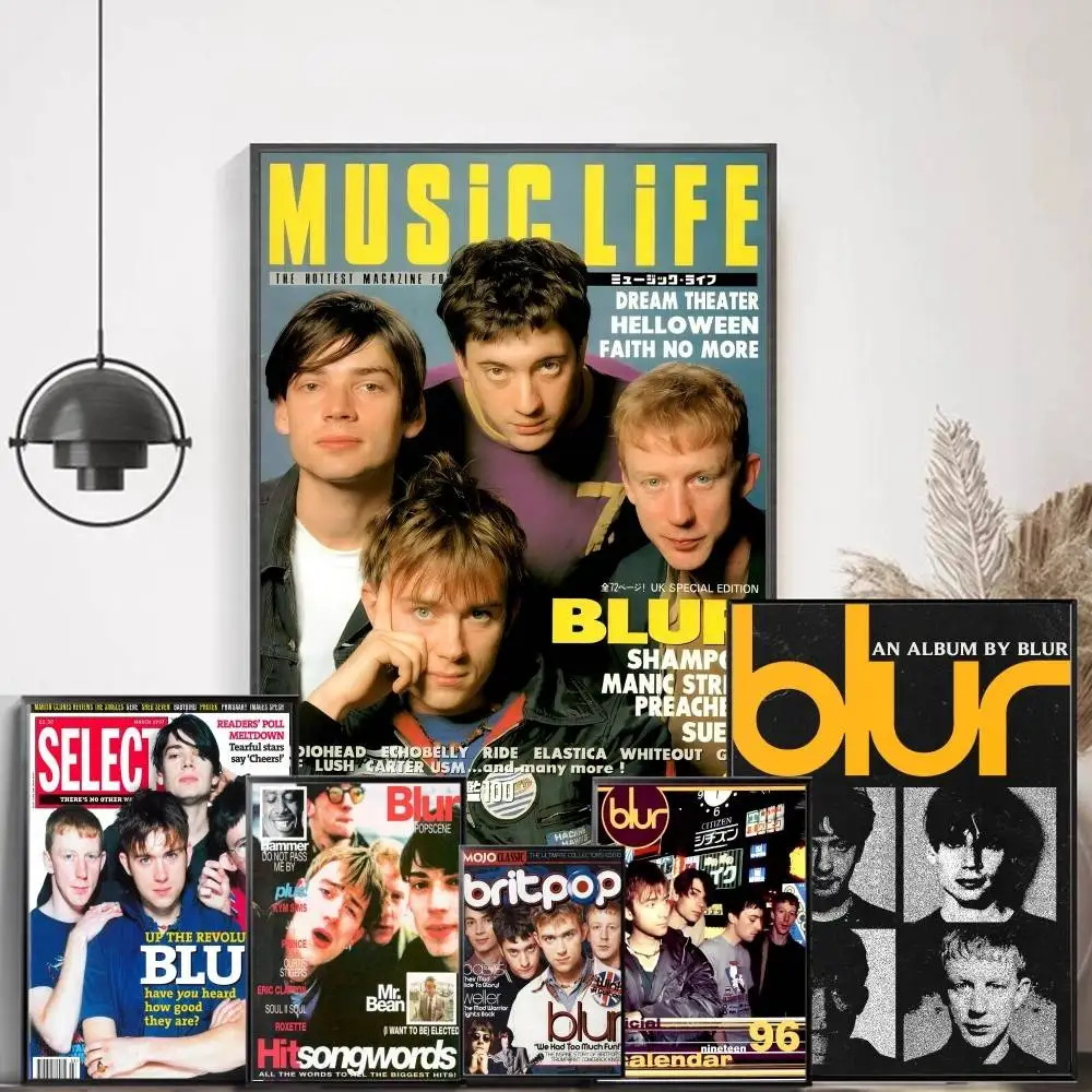 

Band Musik Rapper Blur Self-adhesive Art Poster Whitepaper Prints Posters Artwork Aesthetic Art Wall Painting