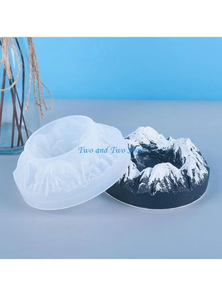 HX6F Crystal Epoxy Resin Mold Small Snow Mountain Ornament Silicone Mould DIY Crafts Jewelry Decorations Making Tool