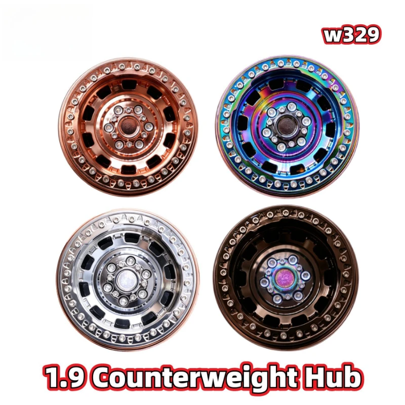 1.9-inch Metal Weighted Beadlock Wheels Gen 3 for RC Crawler Fit TRX4 SCX10 4WD Off-Road RC Crawler Car Upgrade Parts Model W329