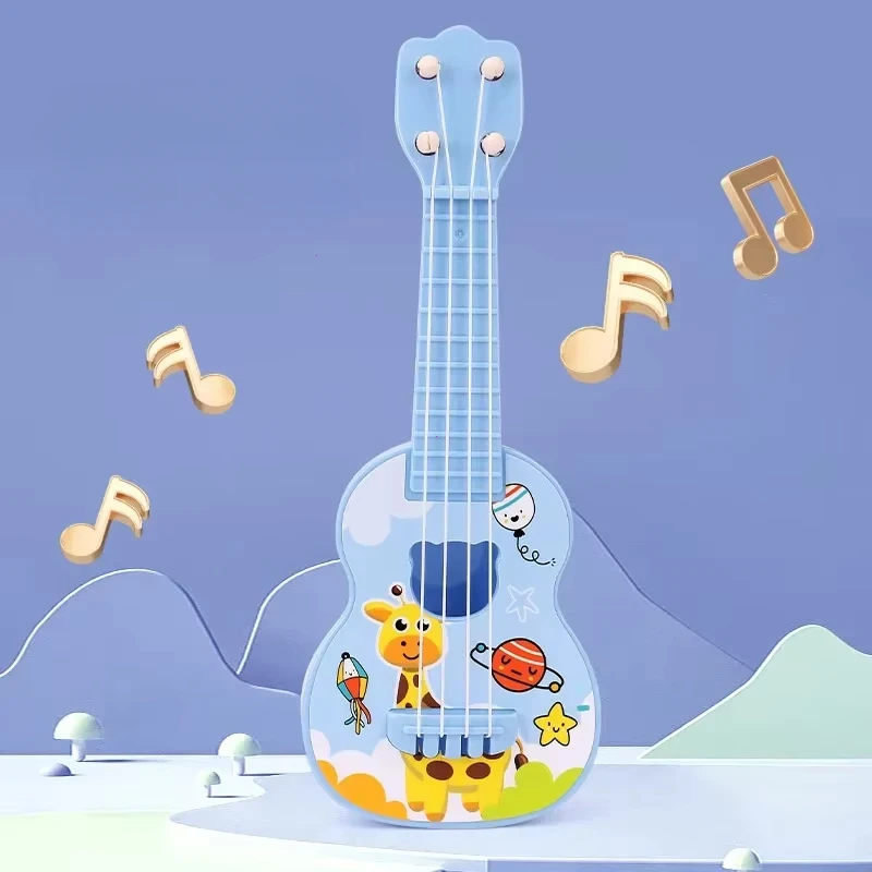 Ukulele Kids Guitar Toy Girl Boy Beginners Mini Guitar Instrument Can Play Music Simulation Toy Birthday Gift