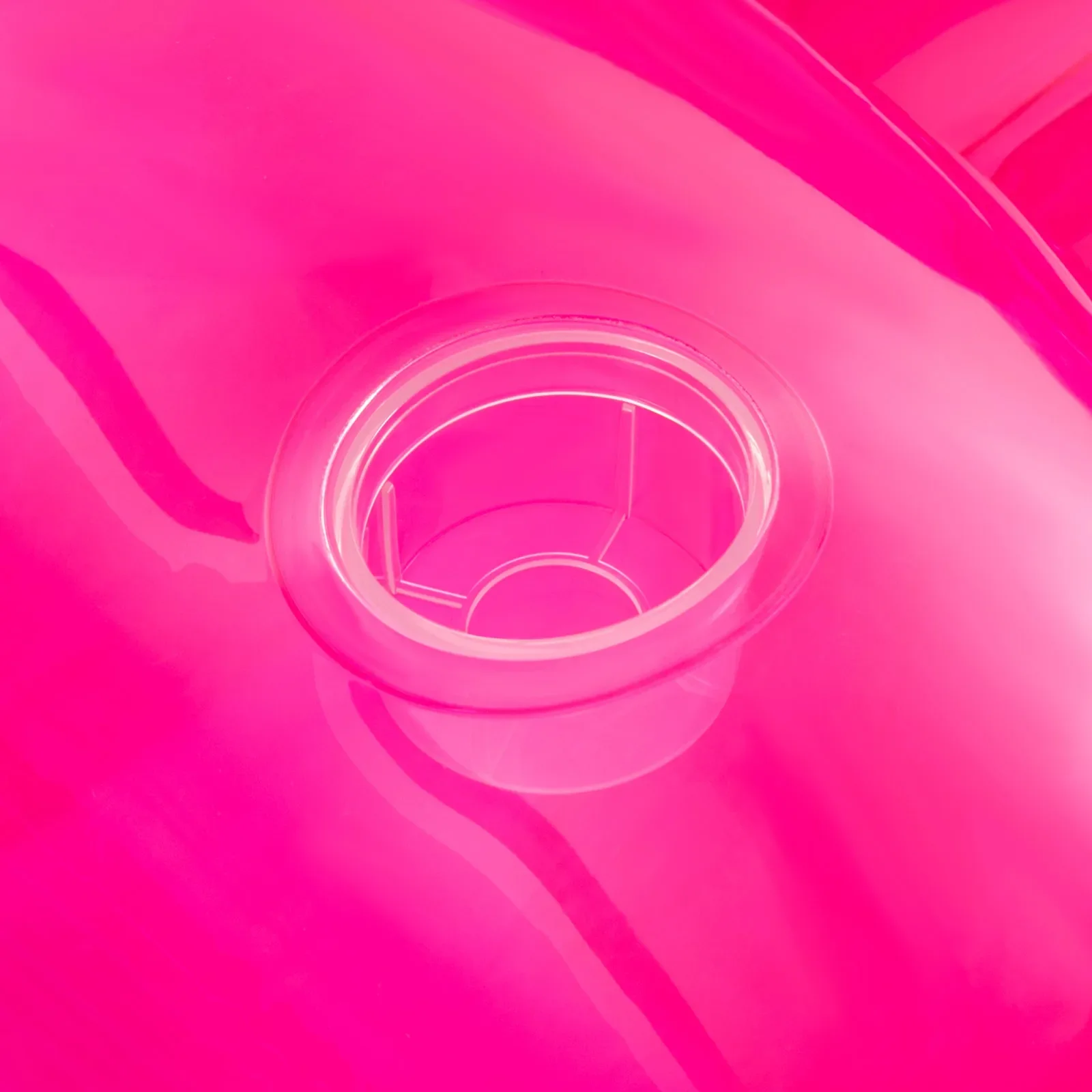 أريكة مزدوجة قابلة للنفخ، مقعد خلفي، أريكة شفافة - أحمر #6