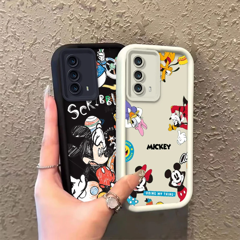 Disney The Mickey Mouse Family Soft Shell For Samsung Galaxy S24 S23 S22 S21 S20 FE Note 20 Ultra Plus Eye Ladder Phone Case