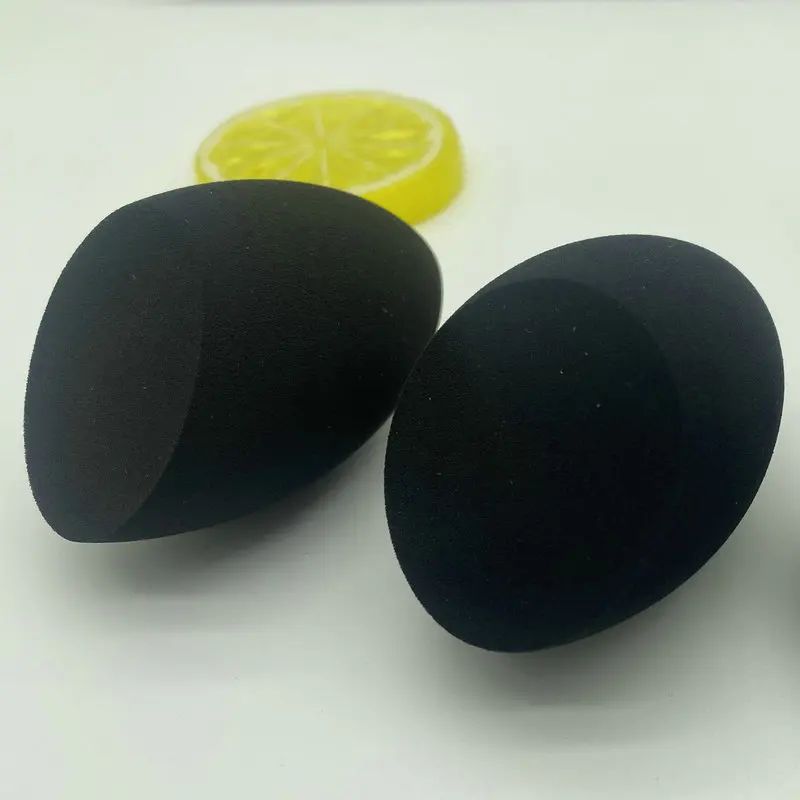 Czarny aplikator do makijażu Super miękka gąbka do blendowania pudru Gładki podkład do konturowania Puff do blendowania