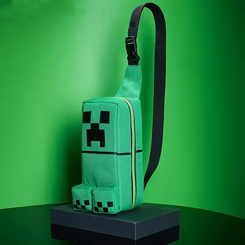 Minecraft Game Merchandise Schoolbag Backpack Coolie Satchel Children's cartoon doll Shoulder Bag Gift