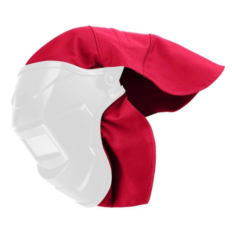 

Set Of 2 Welding Helmets Protective Sturdy Leather Cloth Heat Proof Accessories