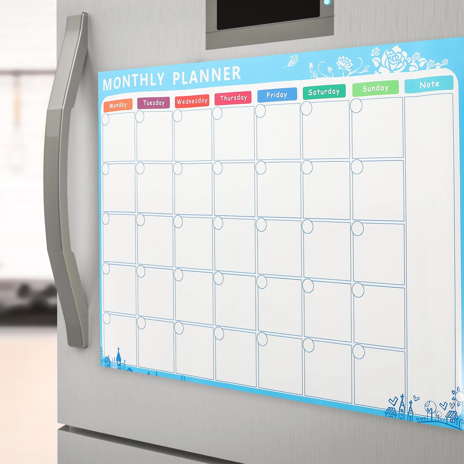 

Magnetic Refrigerator Planning Whiteboard Dry Erase Fridge Message Calendar Reminder Board Fridge White Board