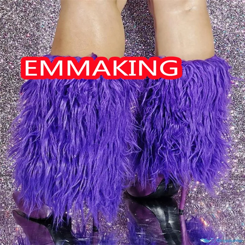 الأرجواني طويل ريشة أشار تو حذاء من الجلد 2024 موضة مثير المدرج رقيقة كعب الشتاء أحذية النساء أحذية الشتاء الجديدة حجم 44